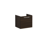 Root Washbasin Unit, With One Drawer, Walnut, Without Washbasin