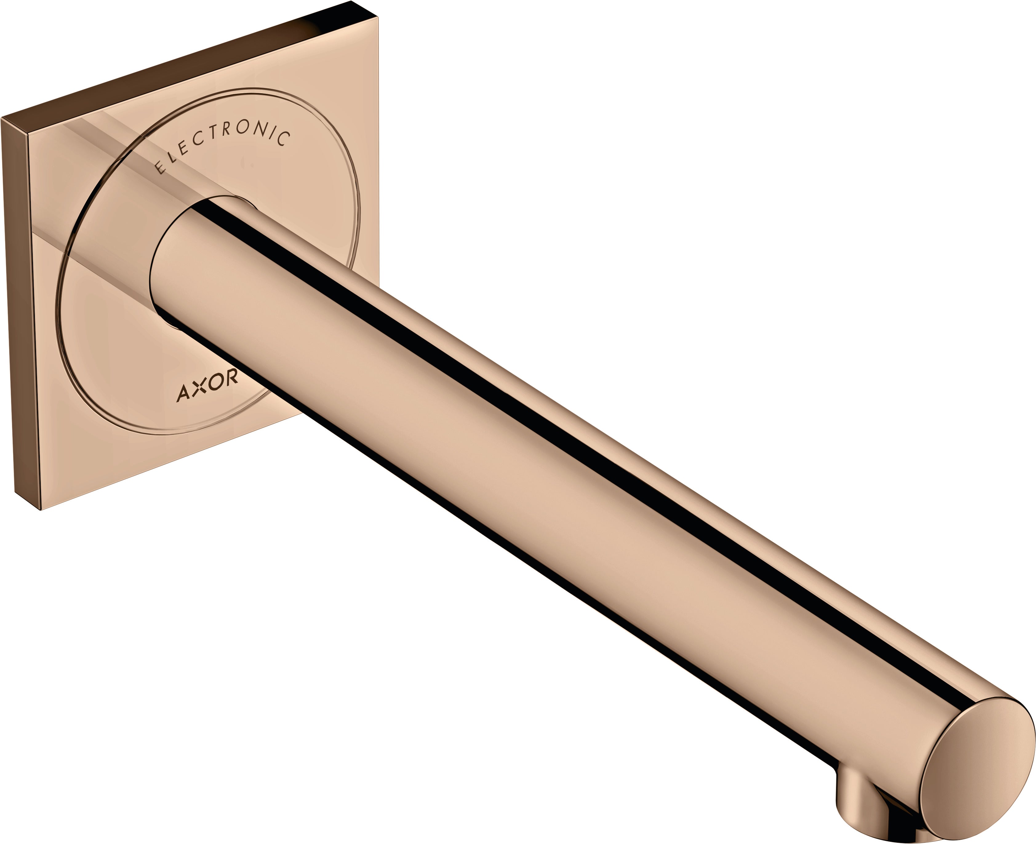 AXOR Uno Electronic basin mixer for concealed installation wall-mounted with spout 221 mm