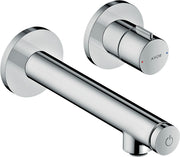 AXOR Uno Basin mixer for concealed installation wall-mounted Select with spout 158 mm