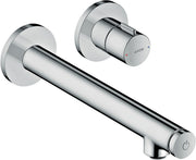 AXOR Uno Basin mixer for concealed installation wall-mounted Select with spout 221 mm