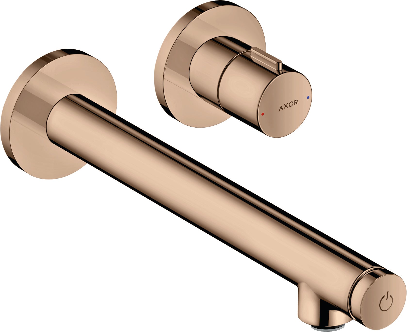 AXOR Uno Basin mixer for concealed installation wall-mounted Select with spout 221 mm