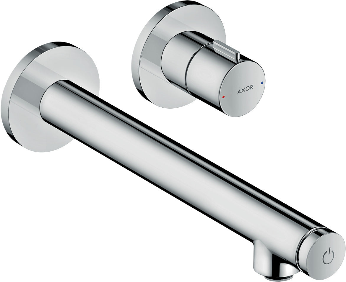AXOR Uno Basin mixer for concealed installation wall-mounted Select with spout 221 mm
