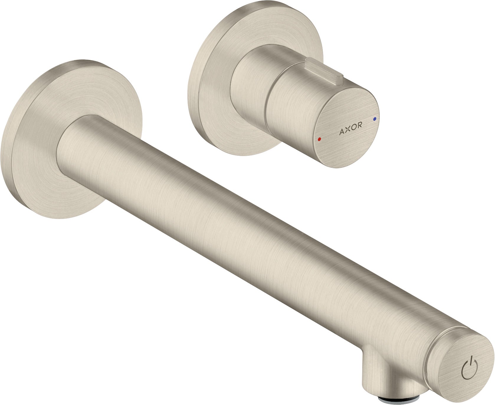 AXOR Uno Basin mixer for concealed installation wall-mounted Select with spout 221 mm