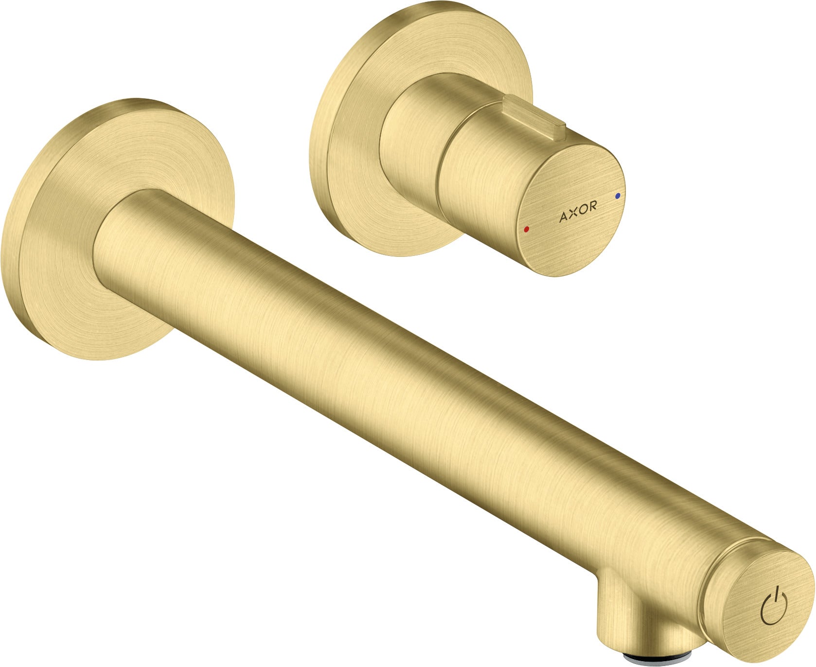 AXOR Uno Basin mixer for concealed installation wall-mounted Select with spout 221 mm