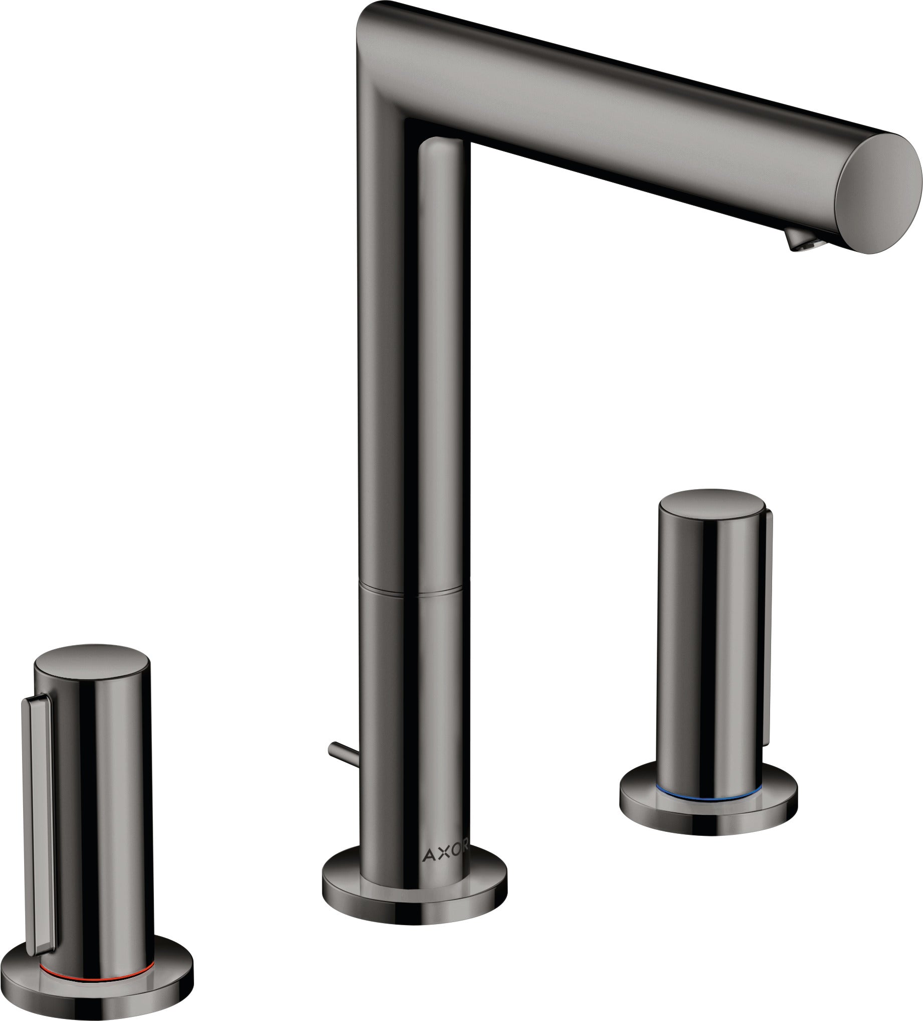 AXOR Uno 3-hole basin mixer 200 with zero handles and pop-up waste