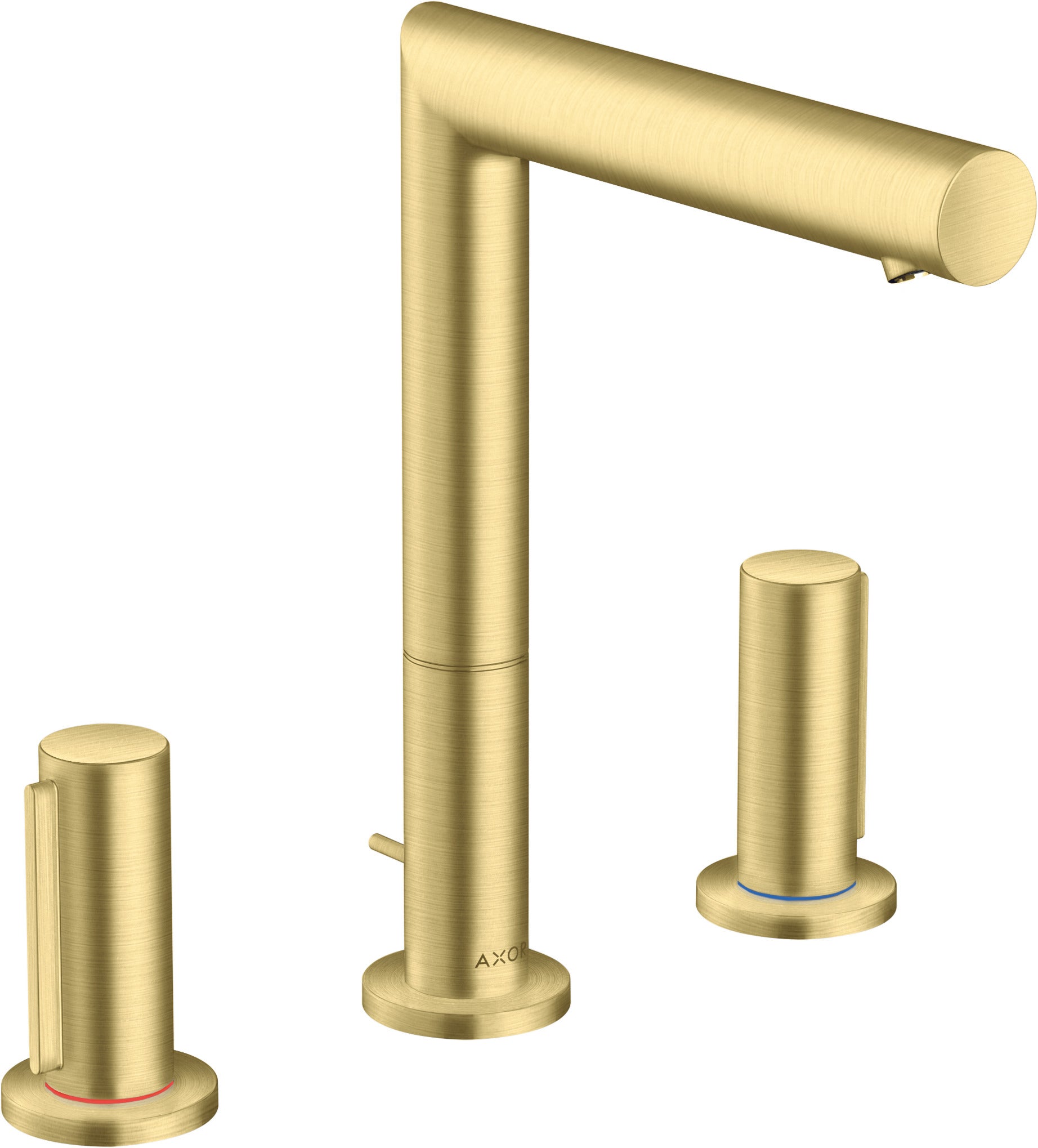 AXOR Uno 3-hole basin mixer 200 with zero handles and pop-up waste