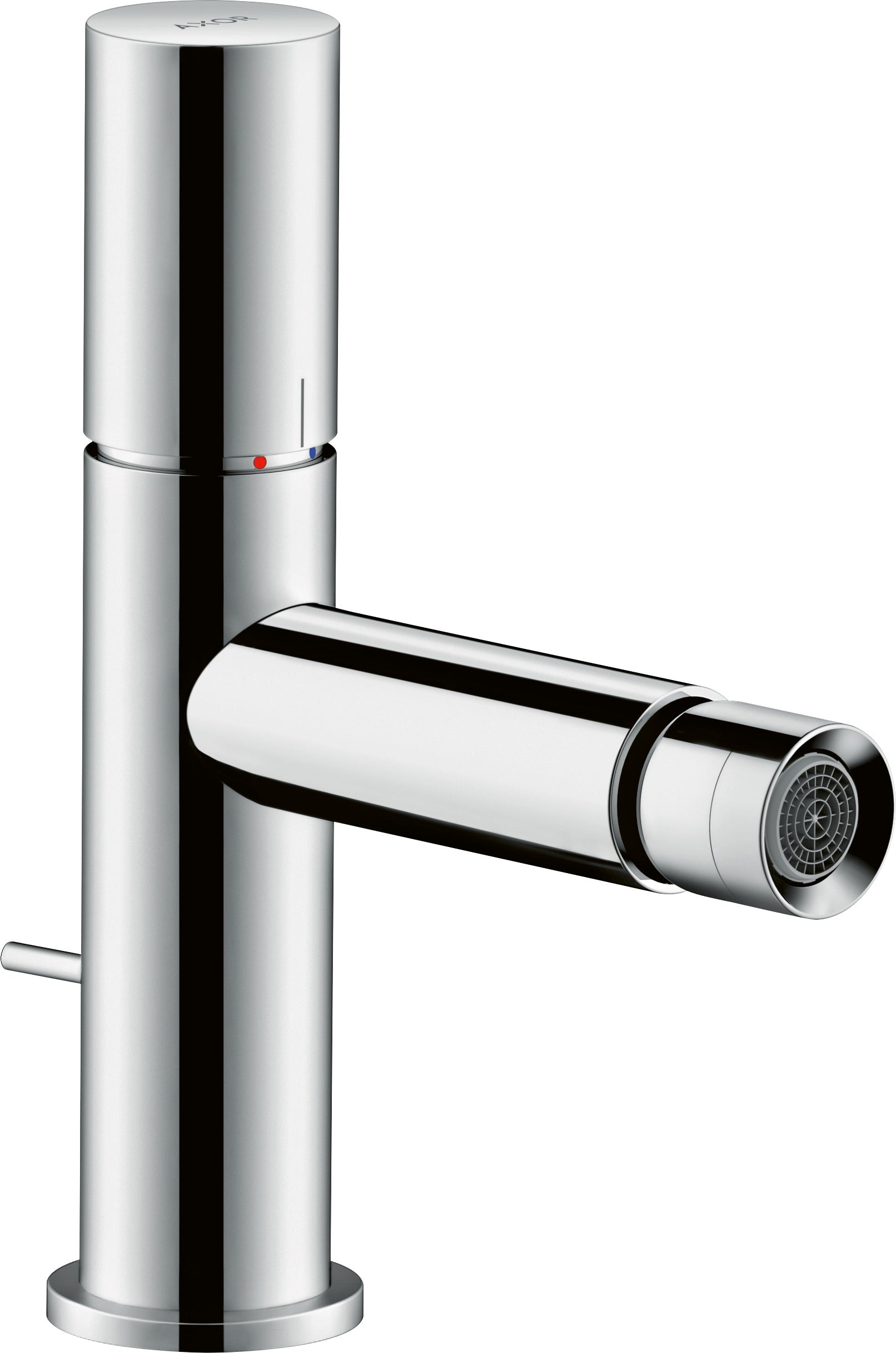 AXOR Uno Single lever bidet mixer with zero handle and pop-up waste