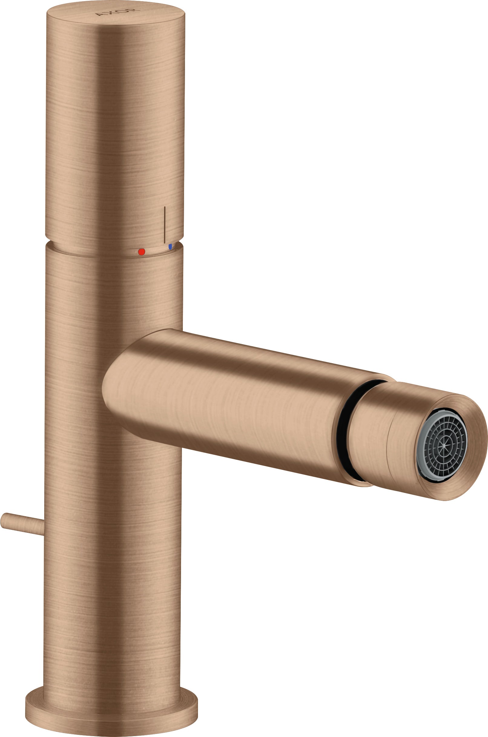 AXOR Uno Single lever bidet mixer with zero handle and pop-up waste