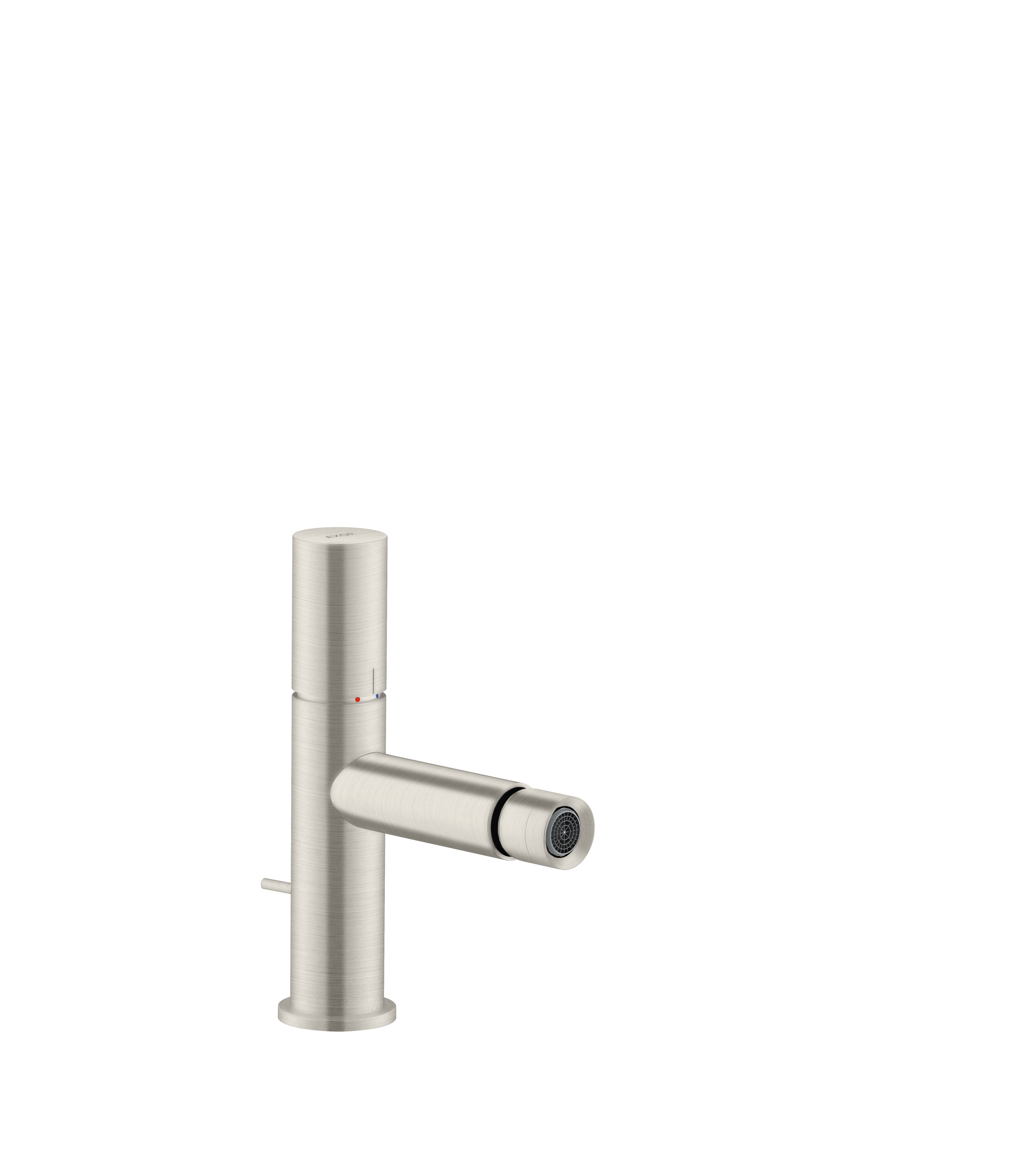 AXOR Uno Single lever bidet mixer with zero handle and pop-up waste