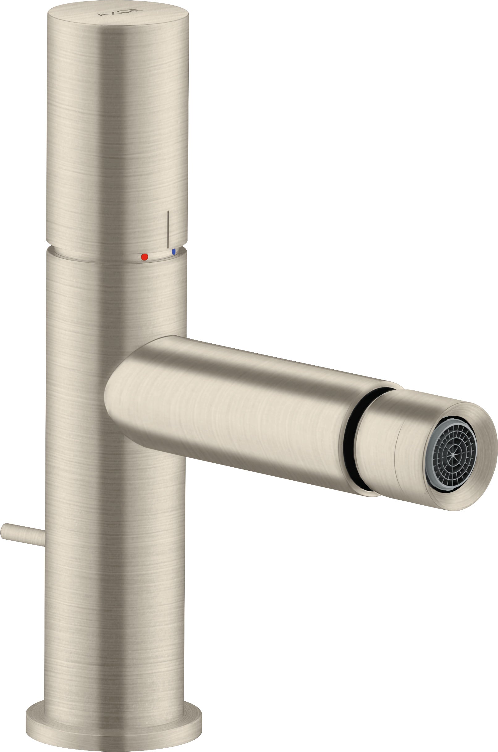 AXOR Uno Single lever bidet mixer with zero handle and pop-up waste