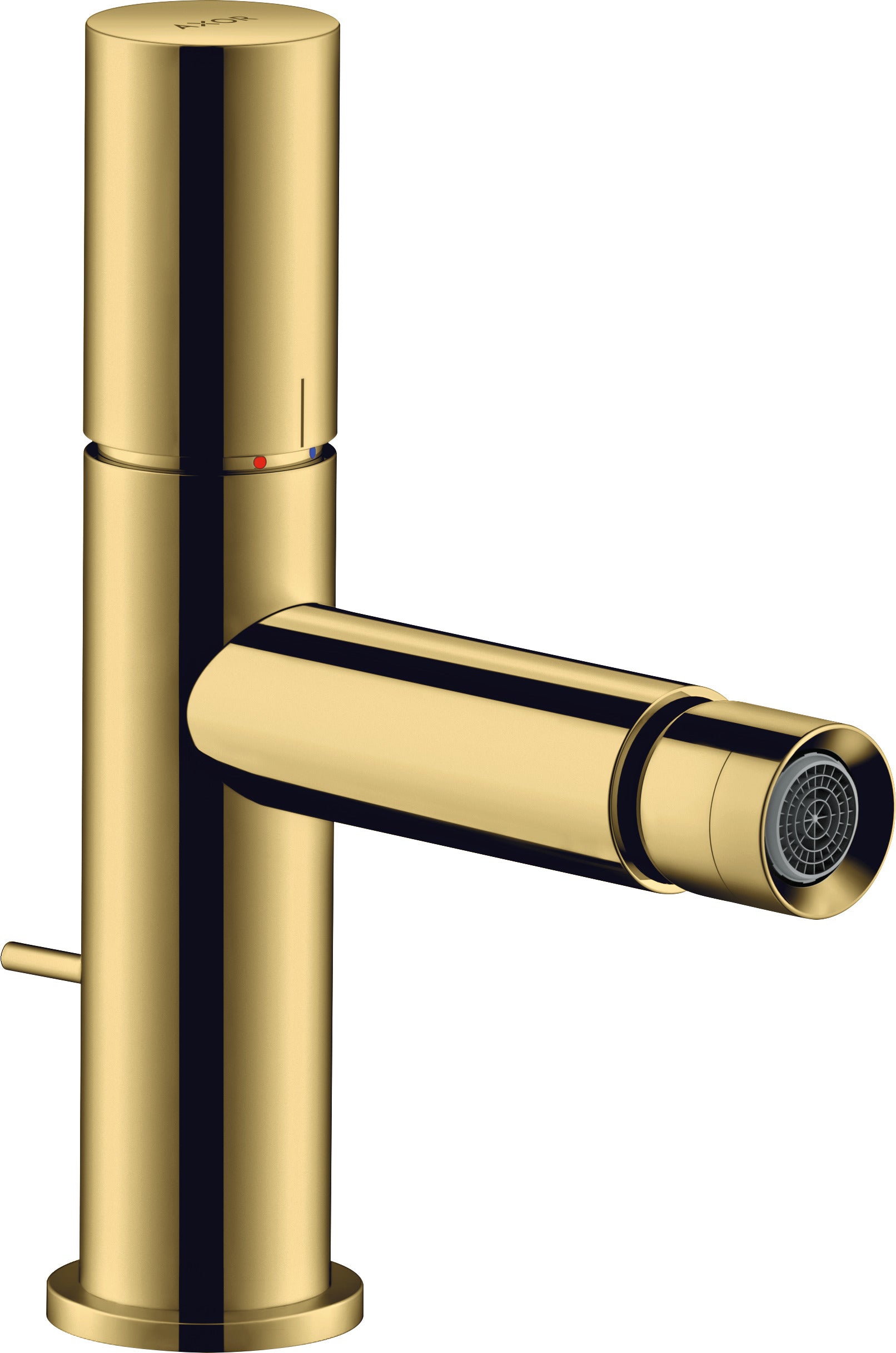 AXOR Uno Single lever bidet mixer with zero handle and pop-up waste