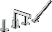 AXOR Uno 4-hole rim-mounted bath mixer with zero handles