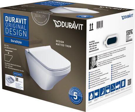 DuraStyle Toilet set wall-mounted White High Gloss 540 mm