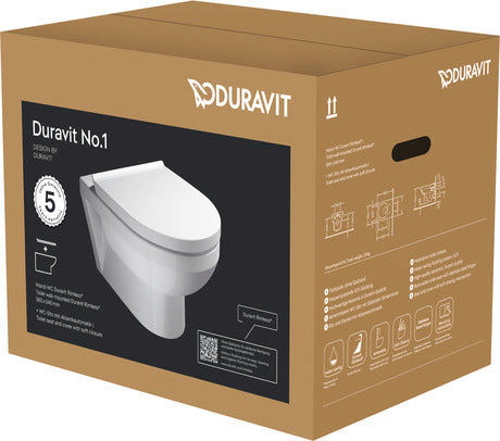 Duravit No.1 Toilet set wall-mounted White High Gloss 540 mm