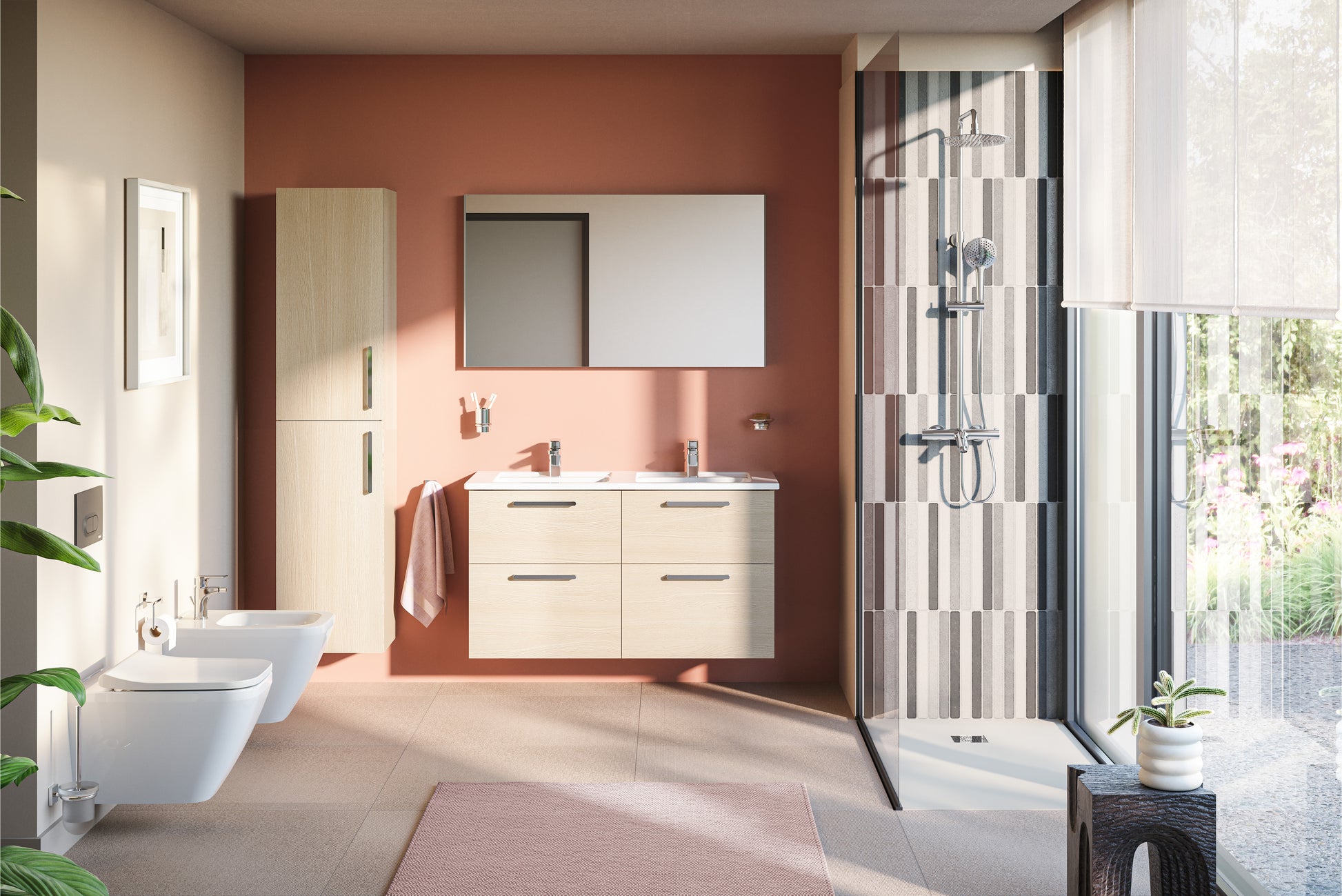 Wall-Hung Bide, 54 cm Without Side Holes