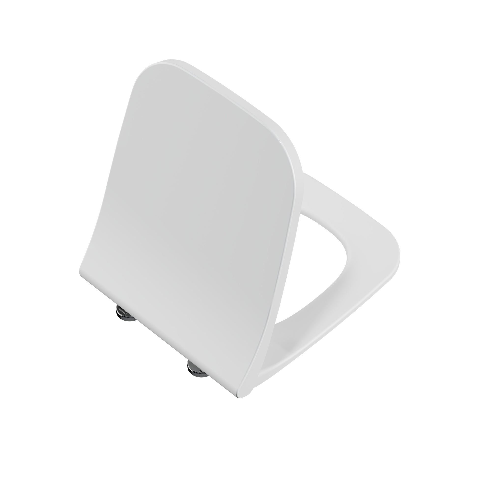 Universal Slim Soft WC Seat-DP-White-Square-Wrap