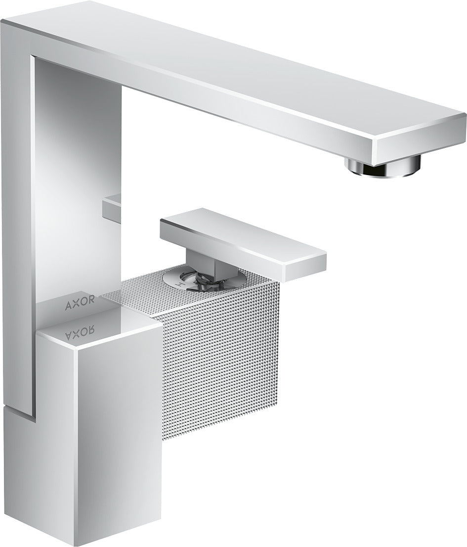 AXOR Edge Single lever basin mixer 190 with push-open waste - diamond cut