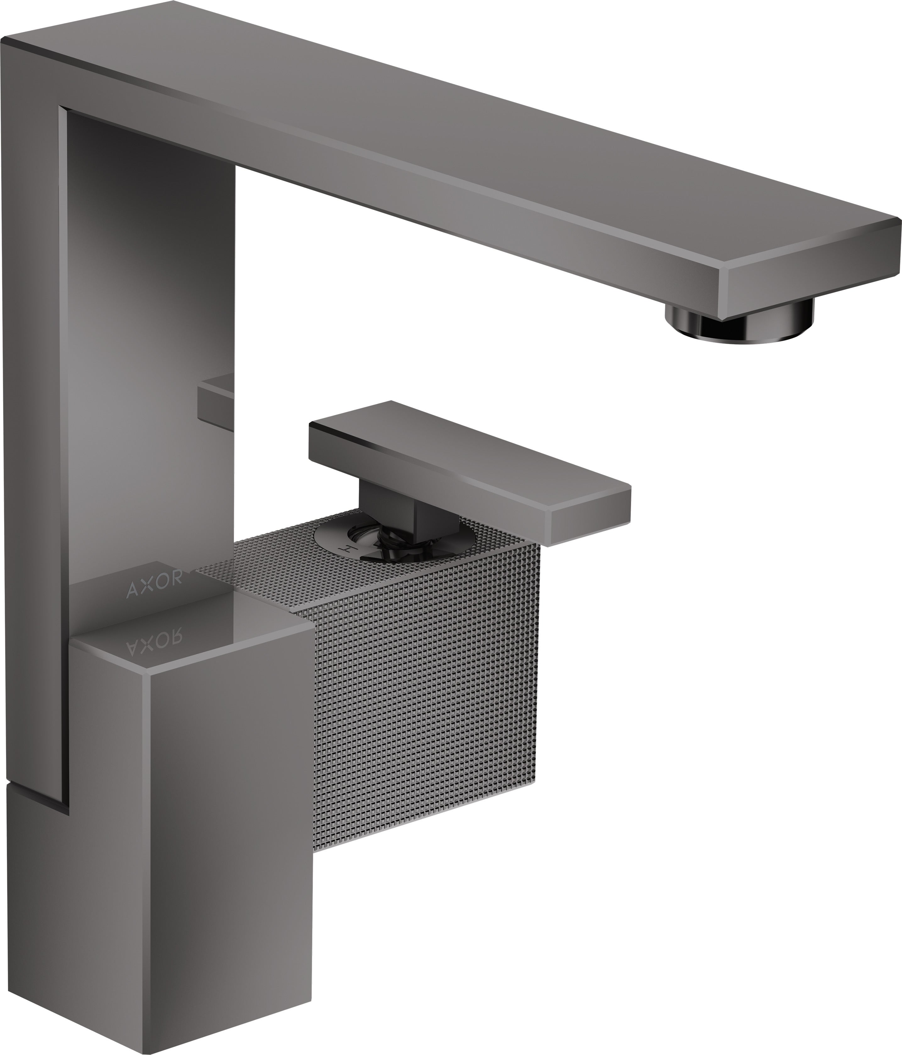 AXOR Edge Single lever basin mixer 190 with push-open waste - diamond cut