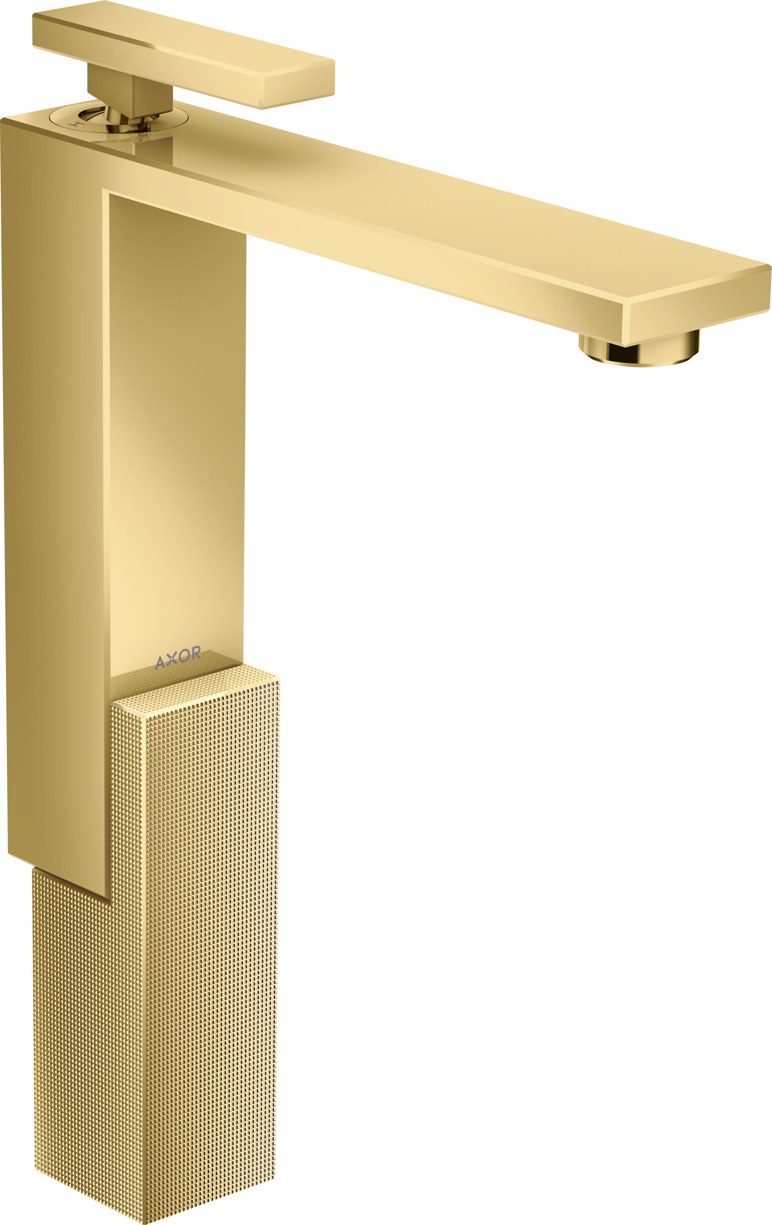 AXOR Edge Single lever basin mixer 280 with push-open waste - diamond cut