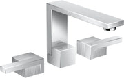 AXOR Edge 3-hole basin mixer 130 with push-open waste - diamond cut
