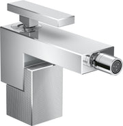 AXOR Edge Single lever bidet mixer with push-open waste - diamond cut