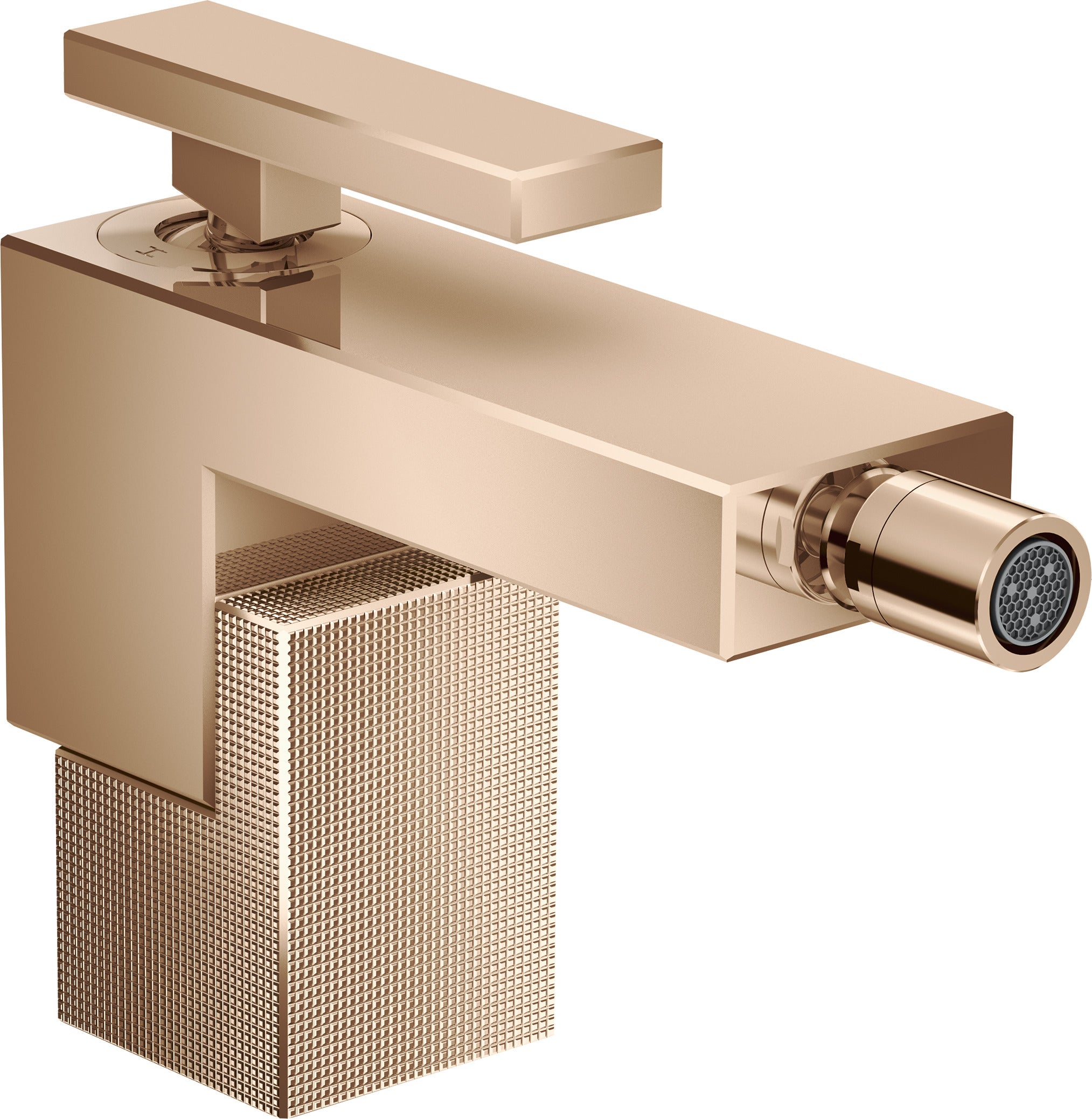 AXOR Edge Single lever bidet mixer with push-open waste - diamond cut