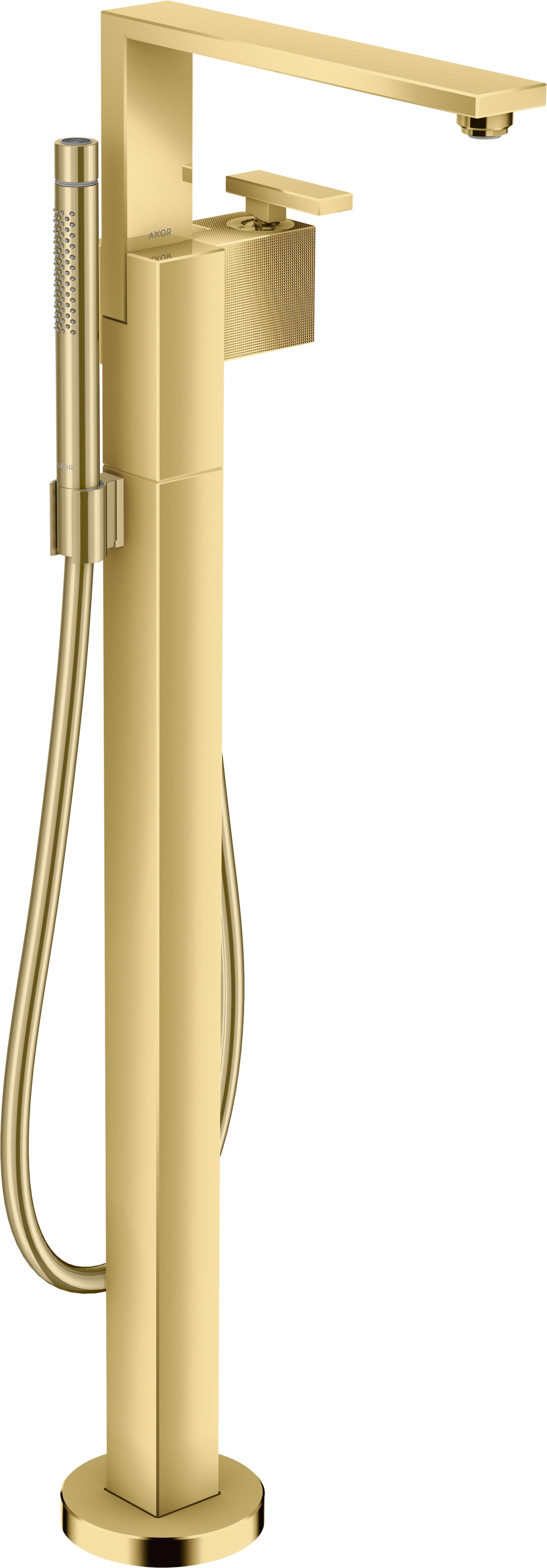 AXOR Edge Single lever bath mixer floor-standing - diamond cut