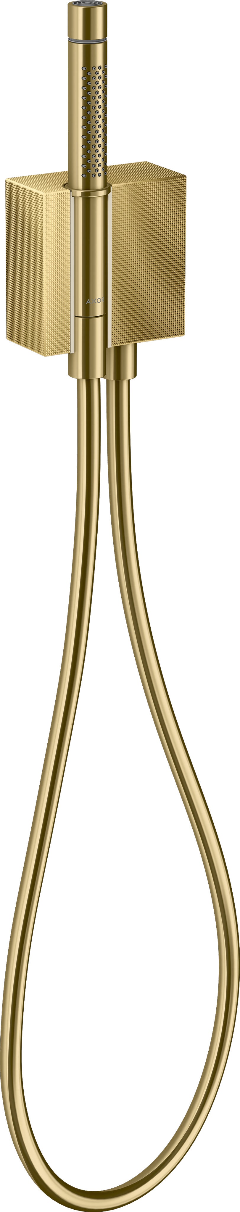 AXOR Edge Porter unit with baton hand shower 2jet and shower hose - diamond cut