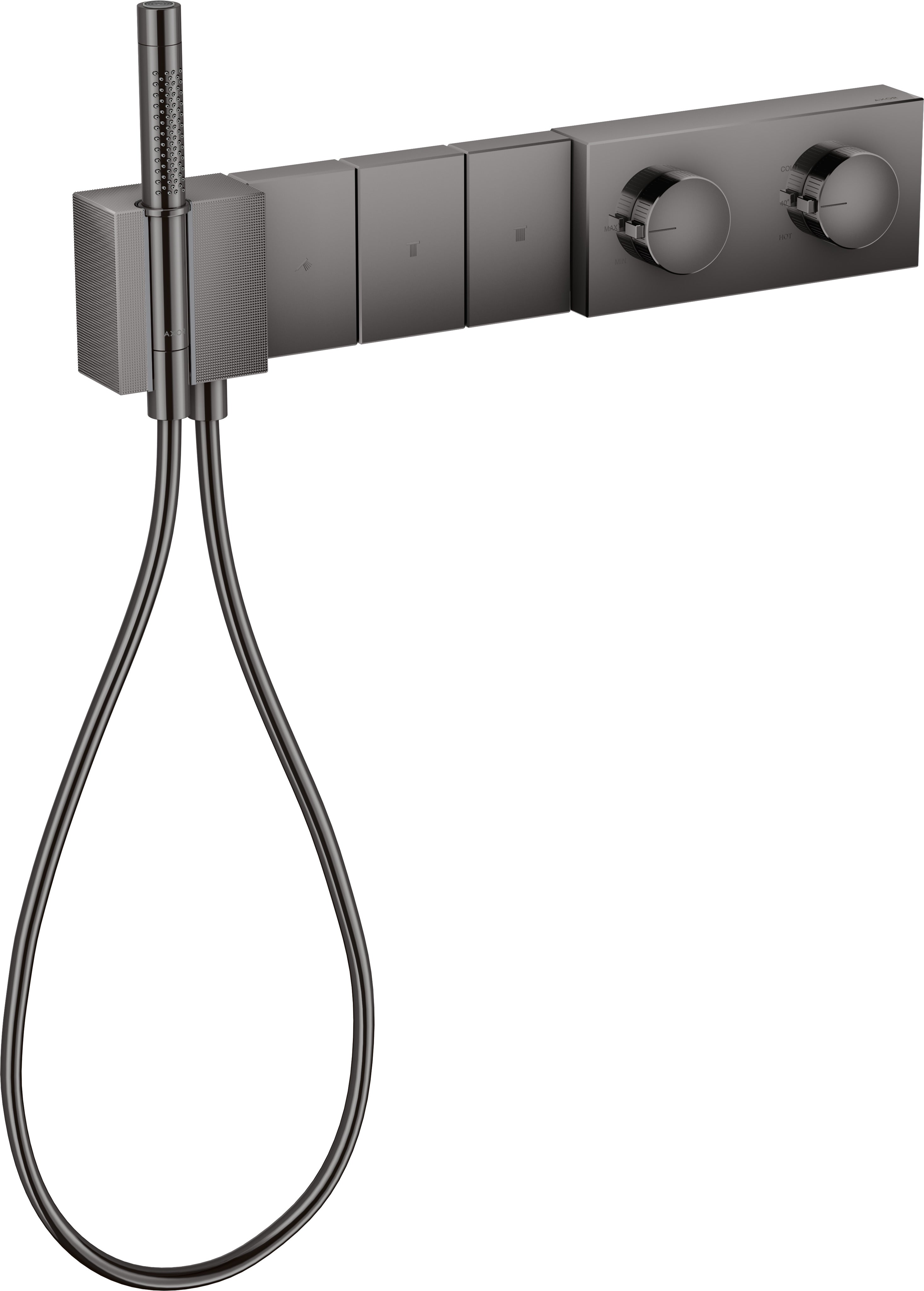 AXOR Edge Thermostatic module Select 540/100 for concealed installation for 3 outlets - diamond cut