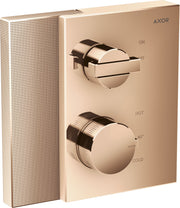 AXOR Edge Thermostatic mixer for concealed installation with shut-off valve - diamond cut