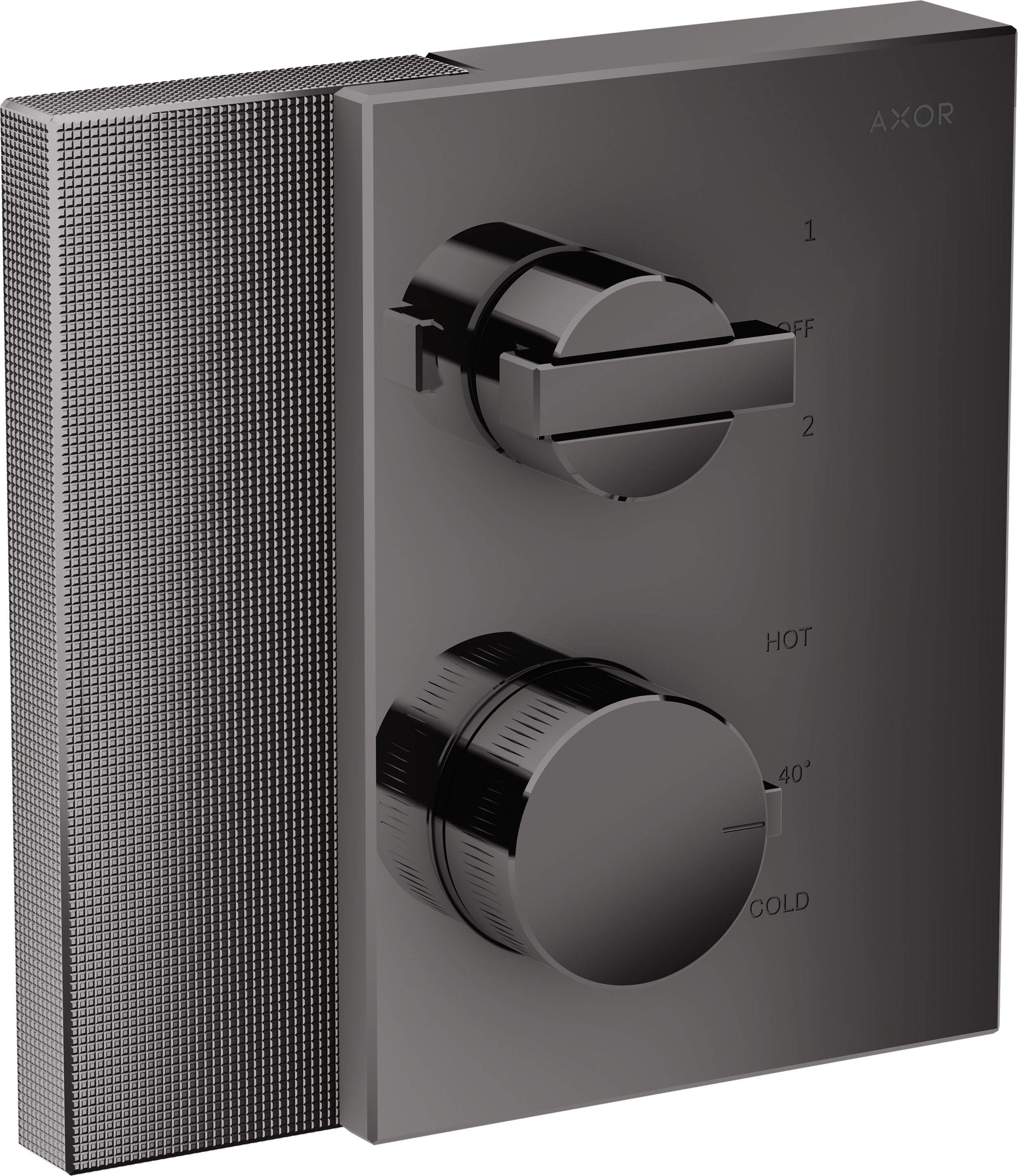 AXOR Edge Thermostatic mixer for concealed installation with shut-off / diverter valve - diamond cut