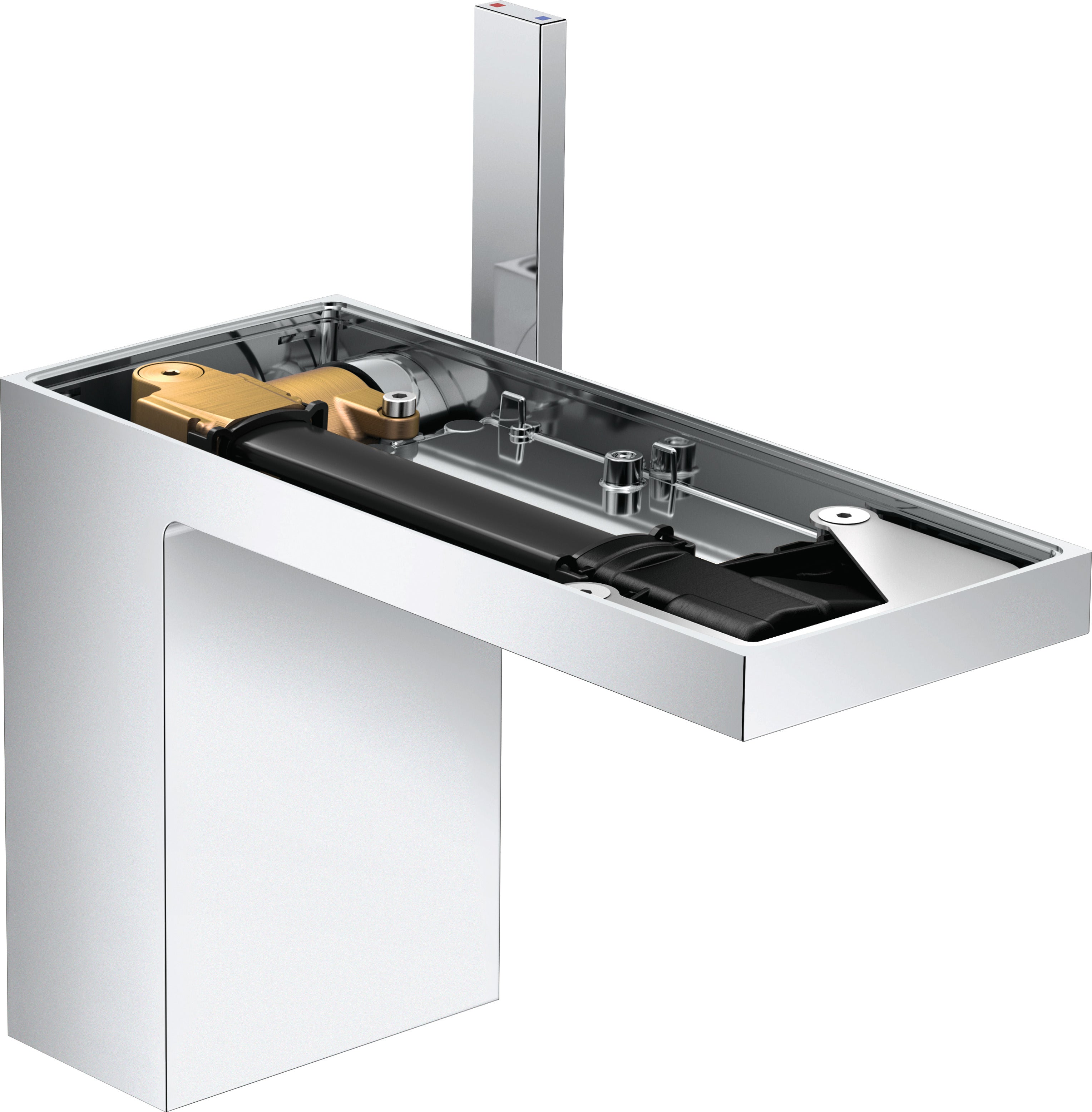 AXOR MyEdition Single lever basin mixer 110 with push-open waste set without plate