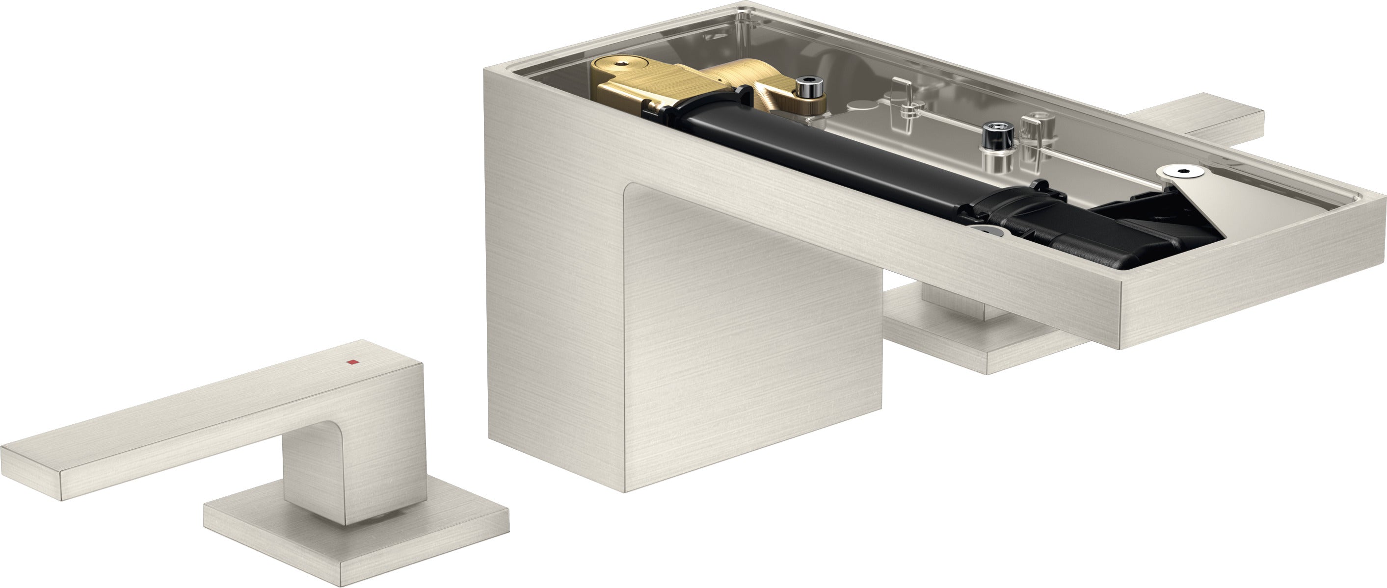 AXOR MyEdition 3-hole basin mixer 70 with push-open waste without plate