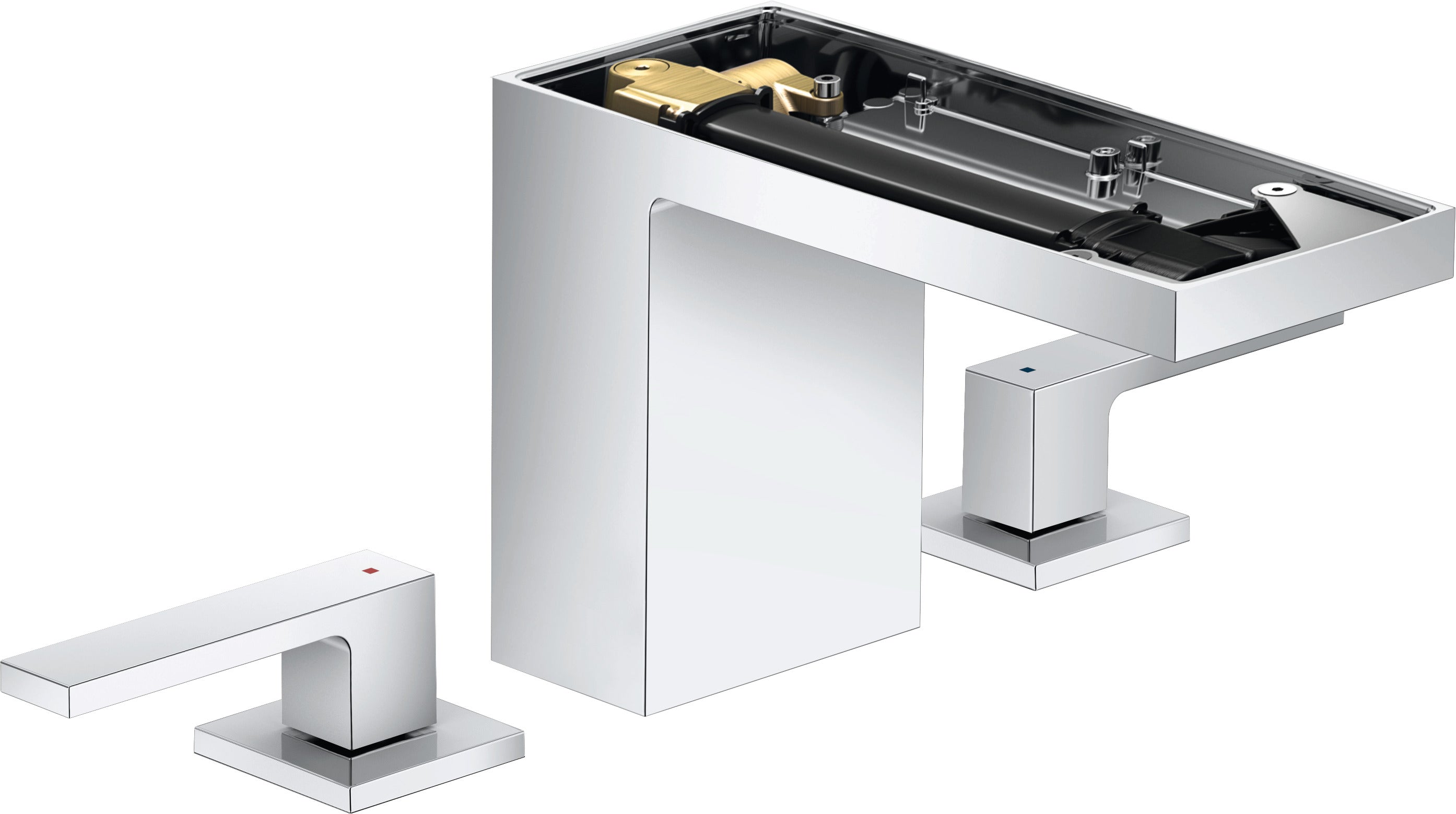 AXOR MyEdition 3-hole basin mixer 110 with push-open waste set without plate