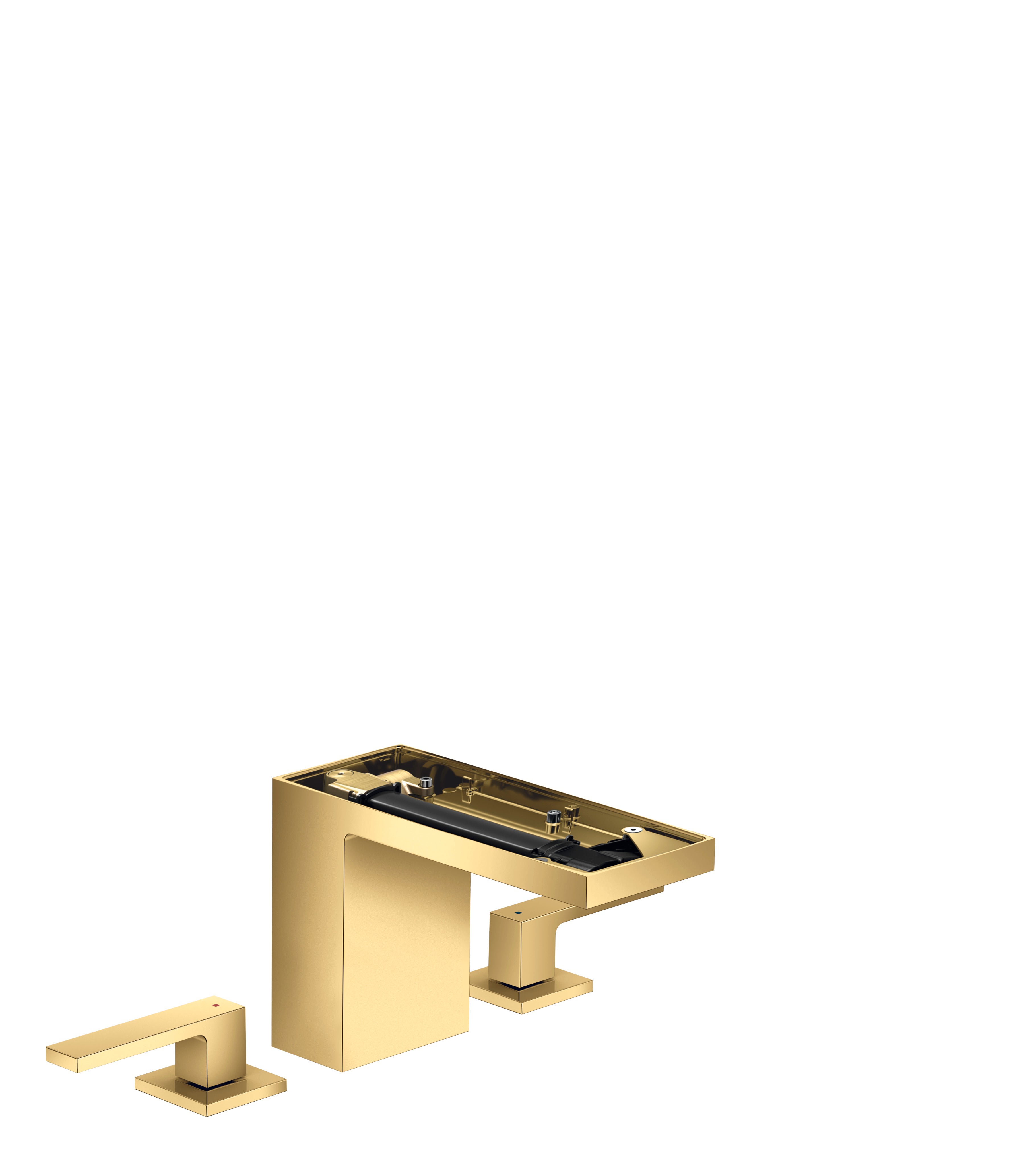 AXOR MyEdition 3-hole basin mixer 110 with push-open waste set without plate