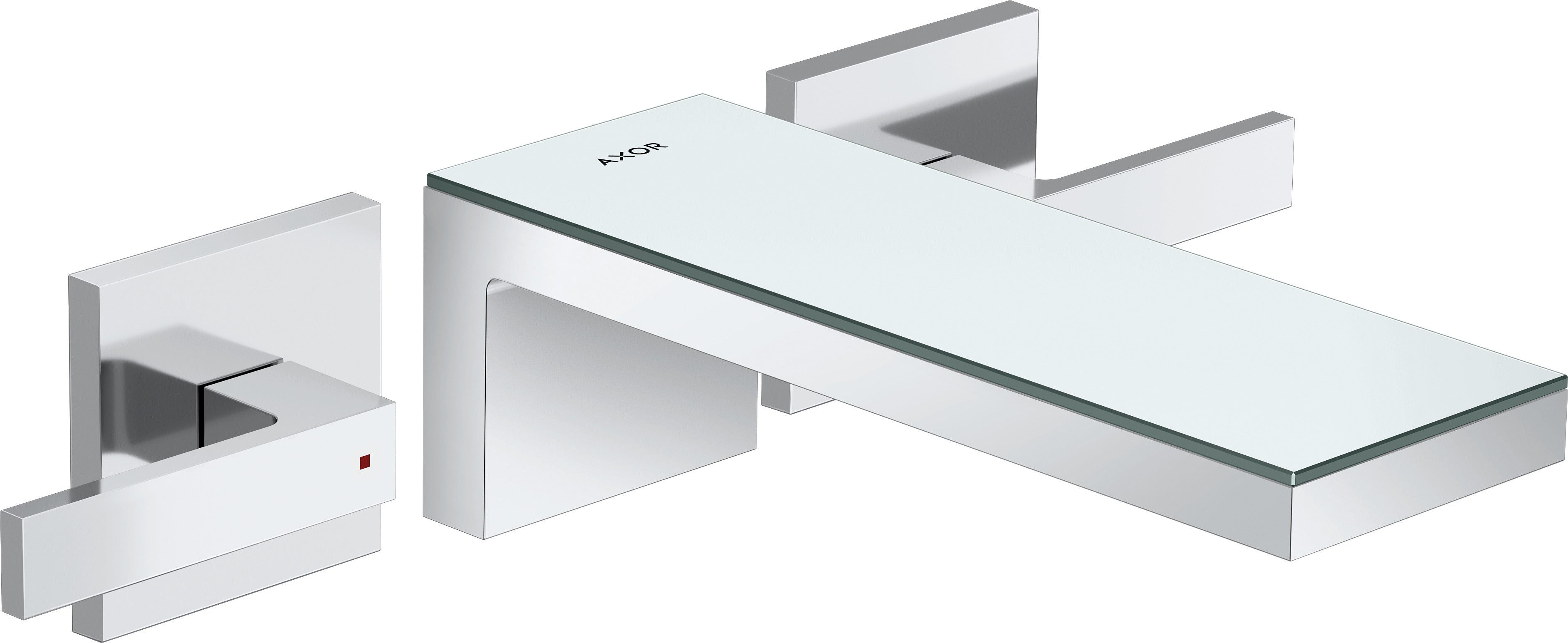 AXOR MyEdition 3-hole basin mixer for concealed installation wall-mounted with spout 221 mm, lever handles, without plate