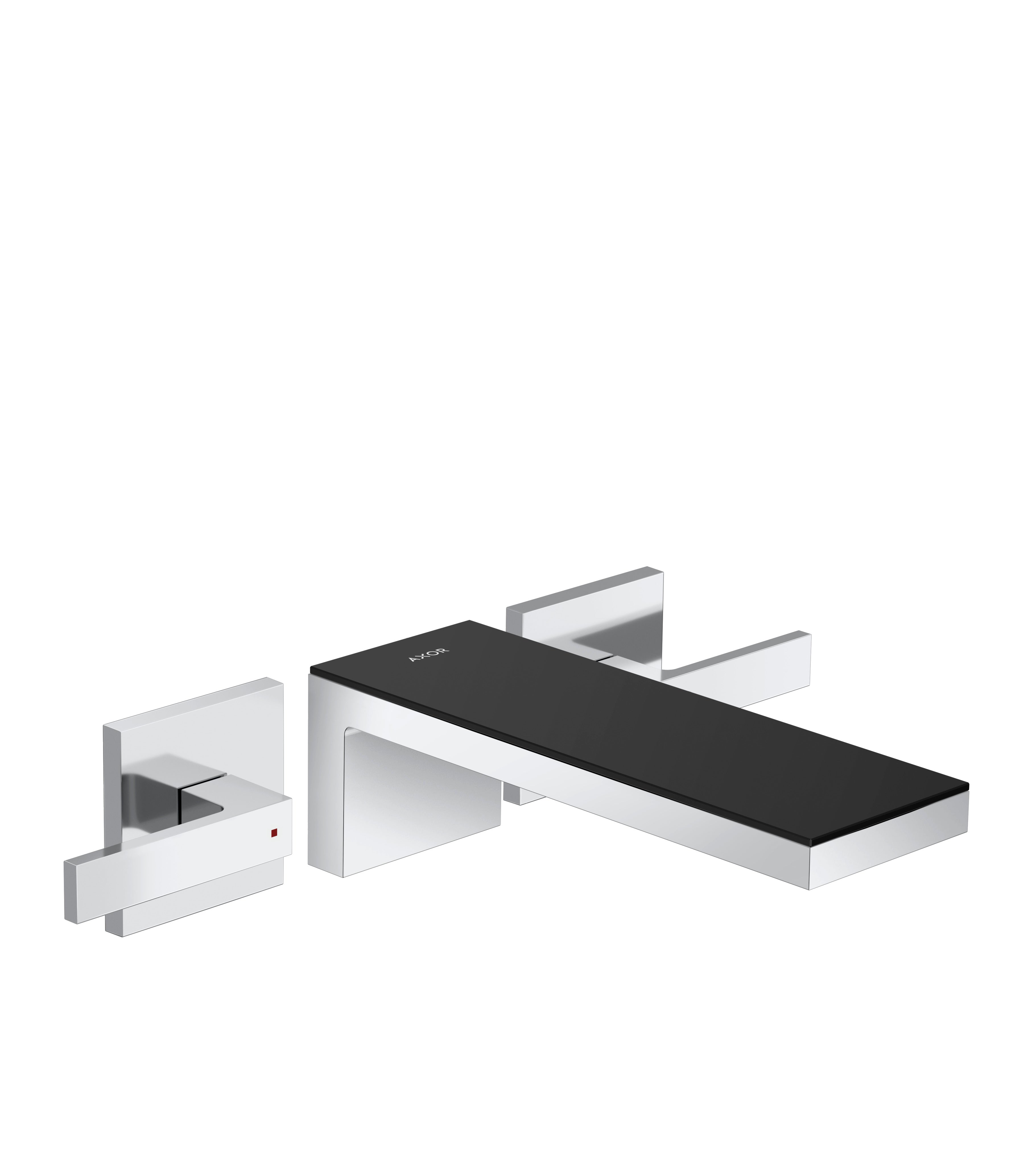 AXOR MyEdition 3-hole basin mixer for concealed installation wall-mounted with spout 221 mm, lever handles, without plate