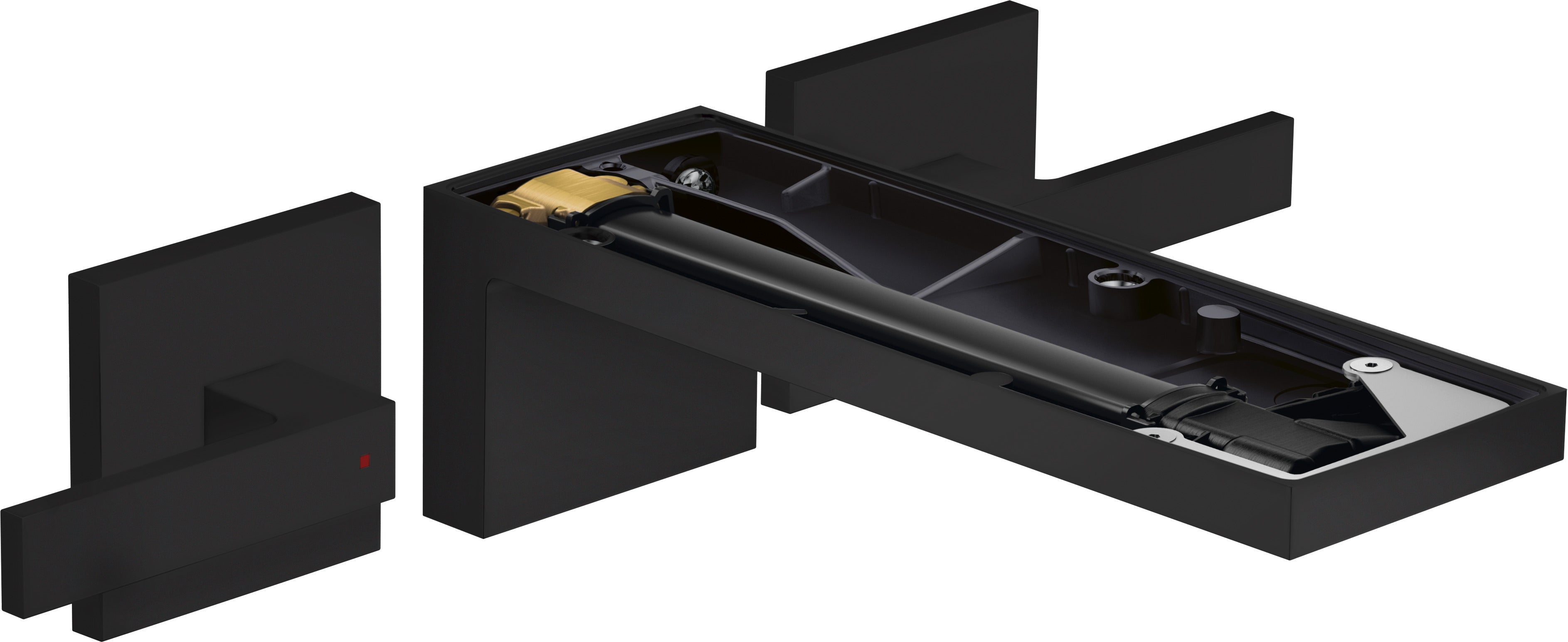 AXOR MyEdition 3-hole basin mixer for concealed installation wall-mounted with spout 221 mm, lever handles, without plate