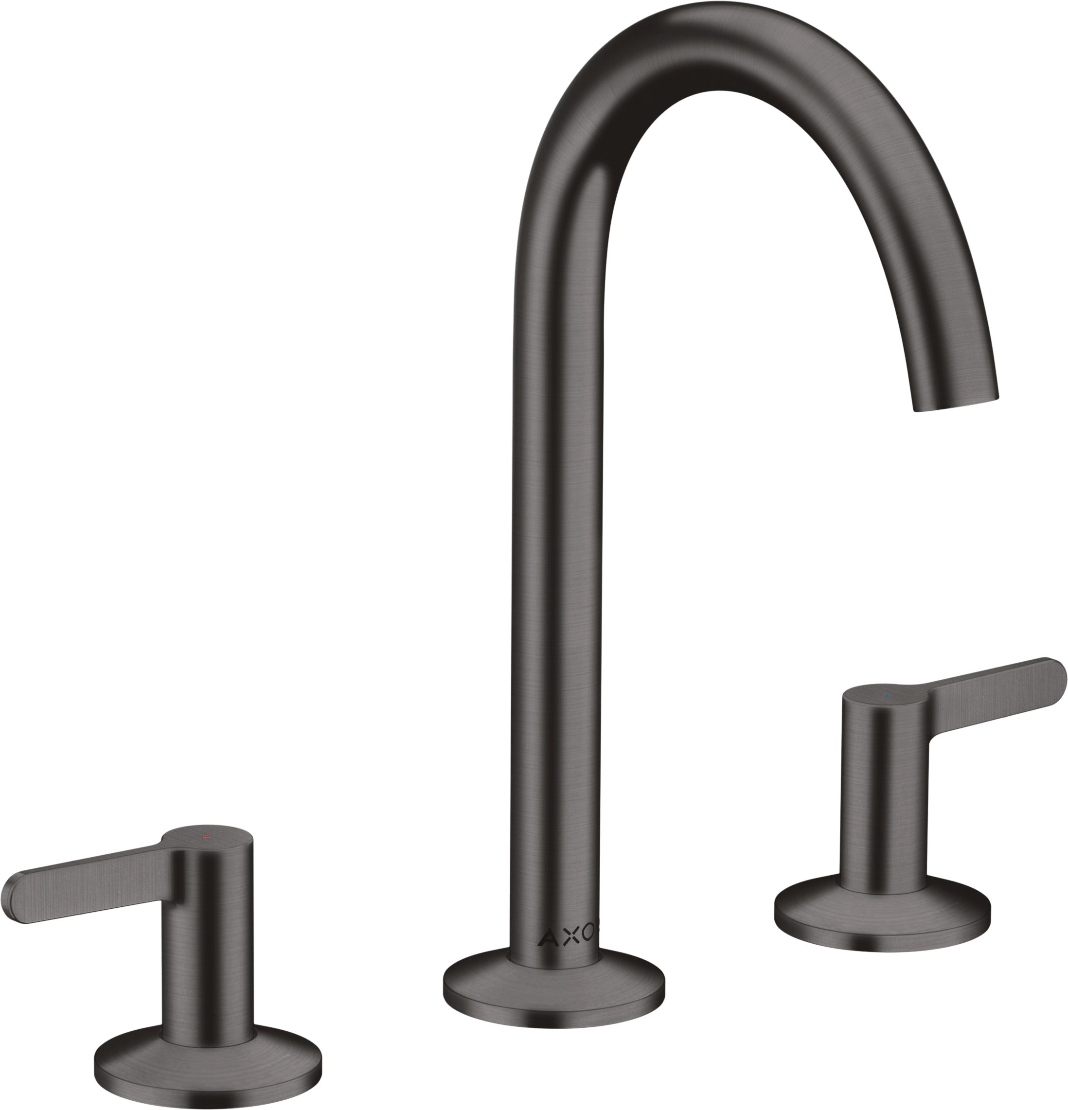 AXOR One 3-hole basin mixer 170 with lever handles and push-open waste set
