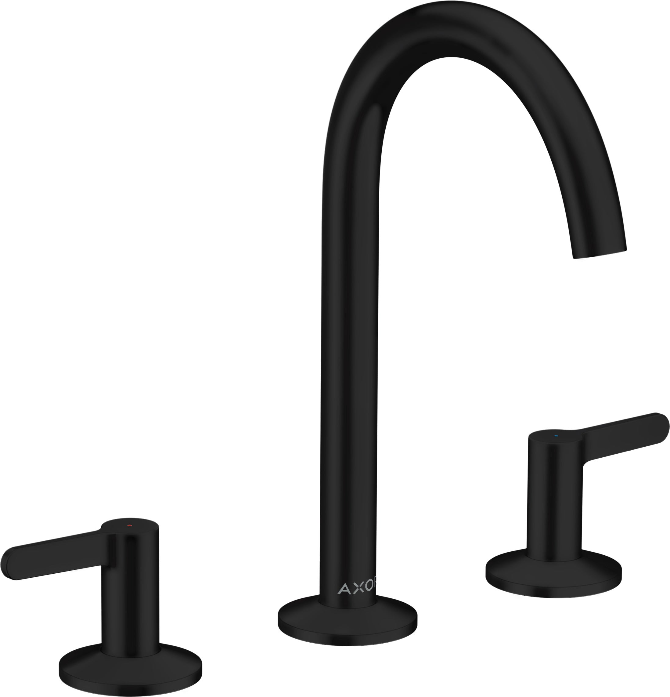 AXOR One 3-hole basin mixer 170 with lever handles and push-open waste set