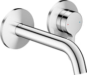 AXOR One Single lever basin mixer for concealed installation wall-mounted with lever handle and spout 160 mm