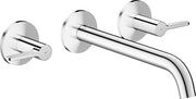 AXOR One 3-hole bath mixer for concealed installation wall-mounted with lever handles