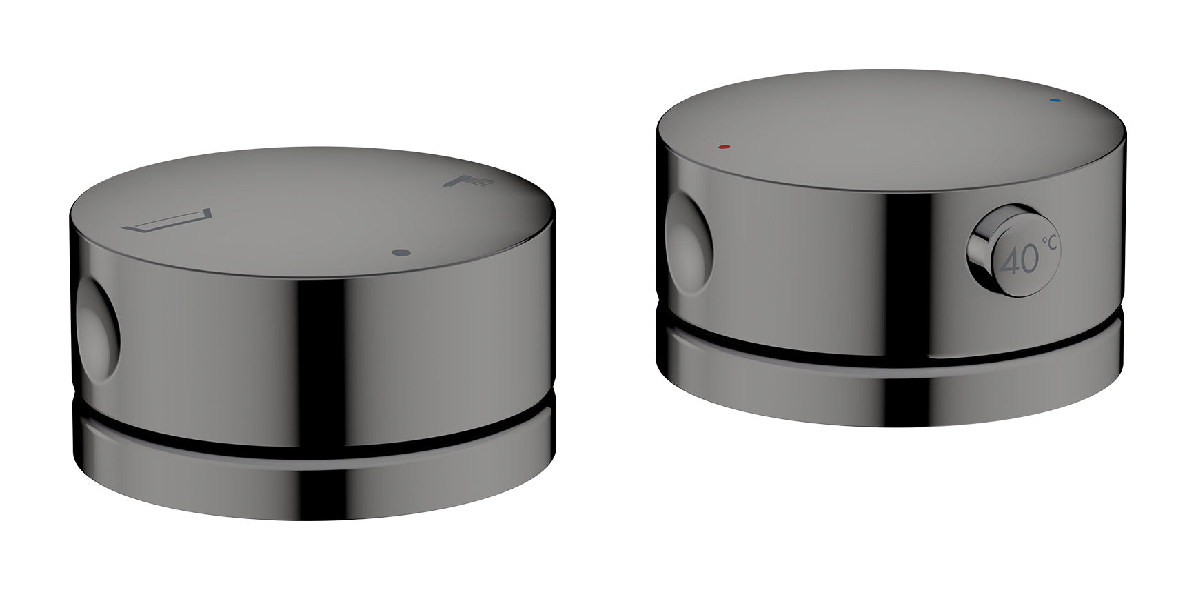 AXOR One 2-hole rim mounted thermostatic bath mixer