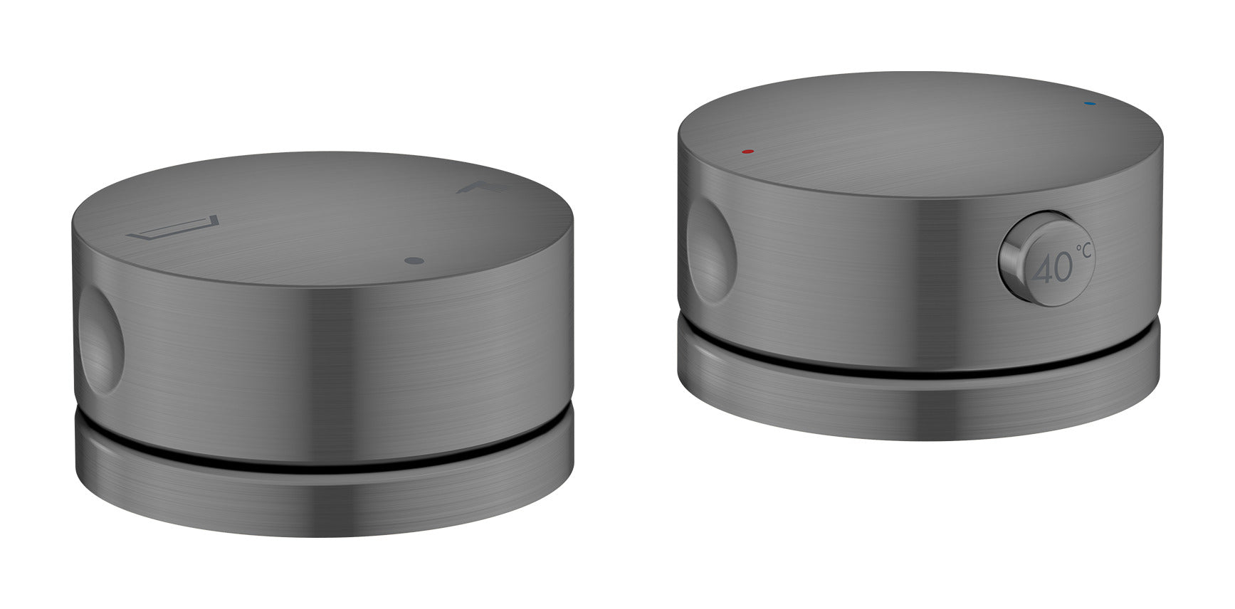 AXOR One 2-hole rim mounted thermostatic bath mixer