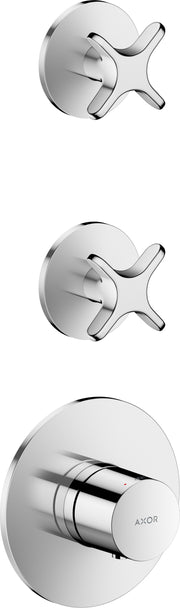 AXOR One Thermostatic module for concealed installation for 2 functions with cross handle