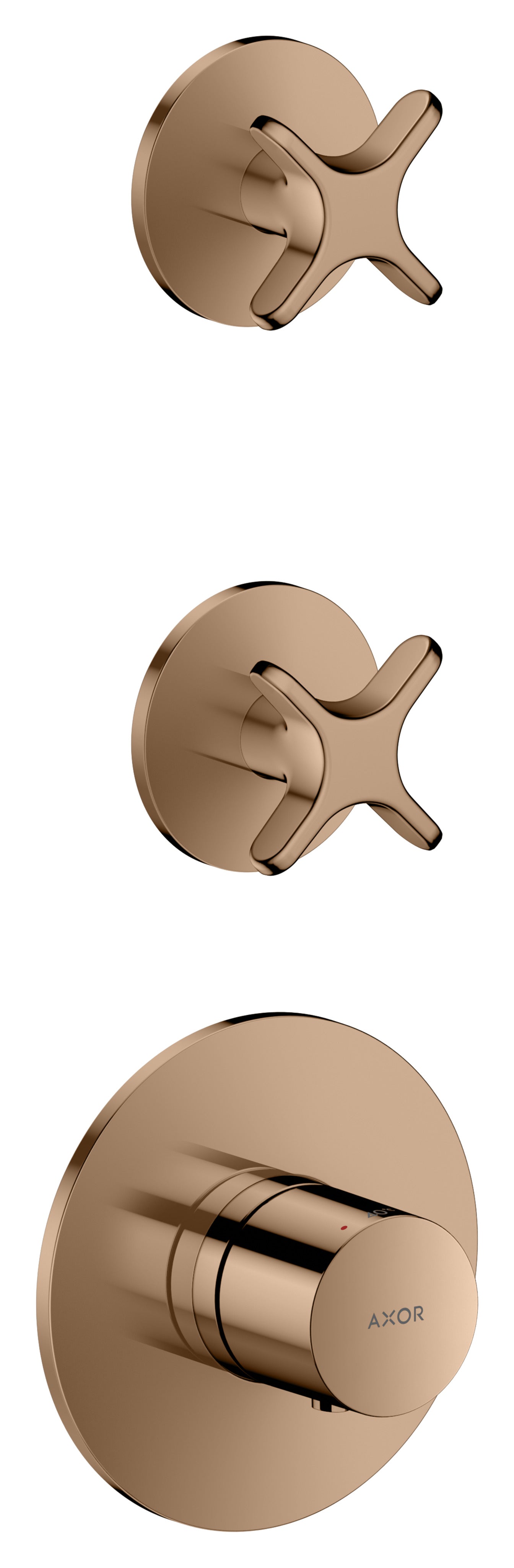 AXOR One Thermostatic module for concealed installation for 2 functions with cross handle