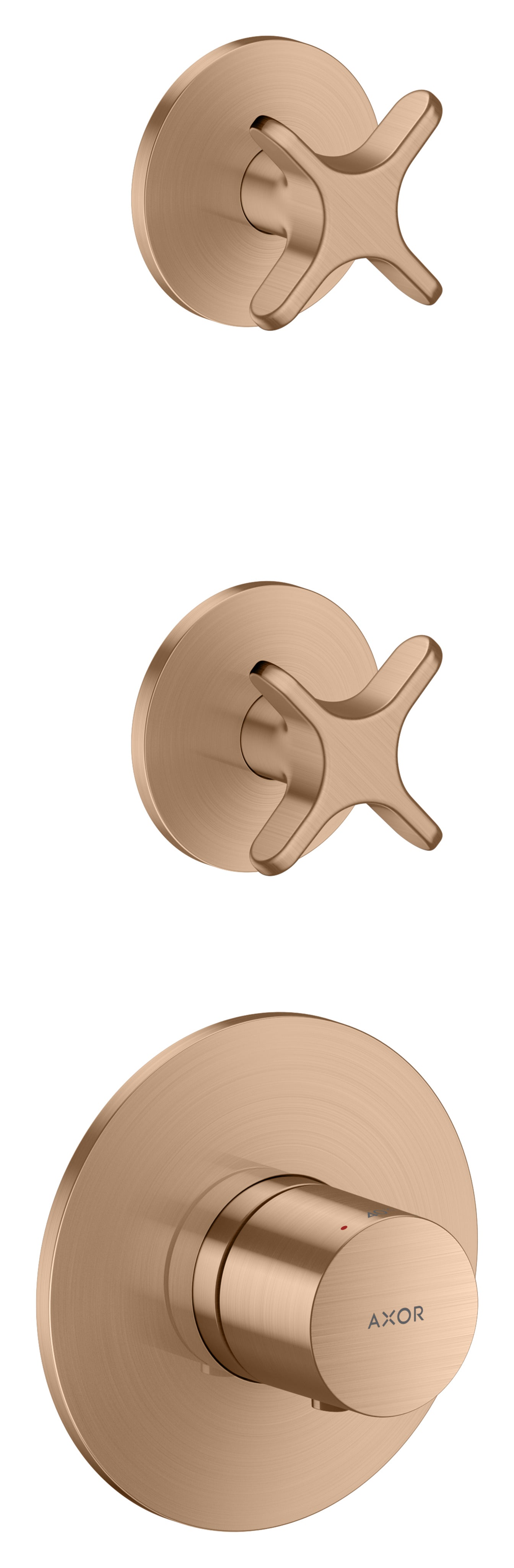 AXOR One Thermostatic module for concealed installation for 2 functions with cross handle