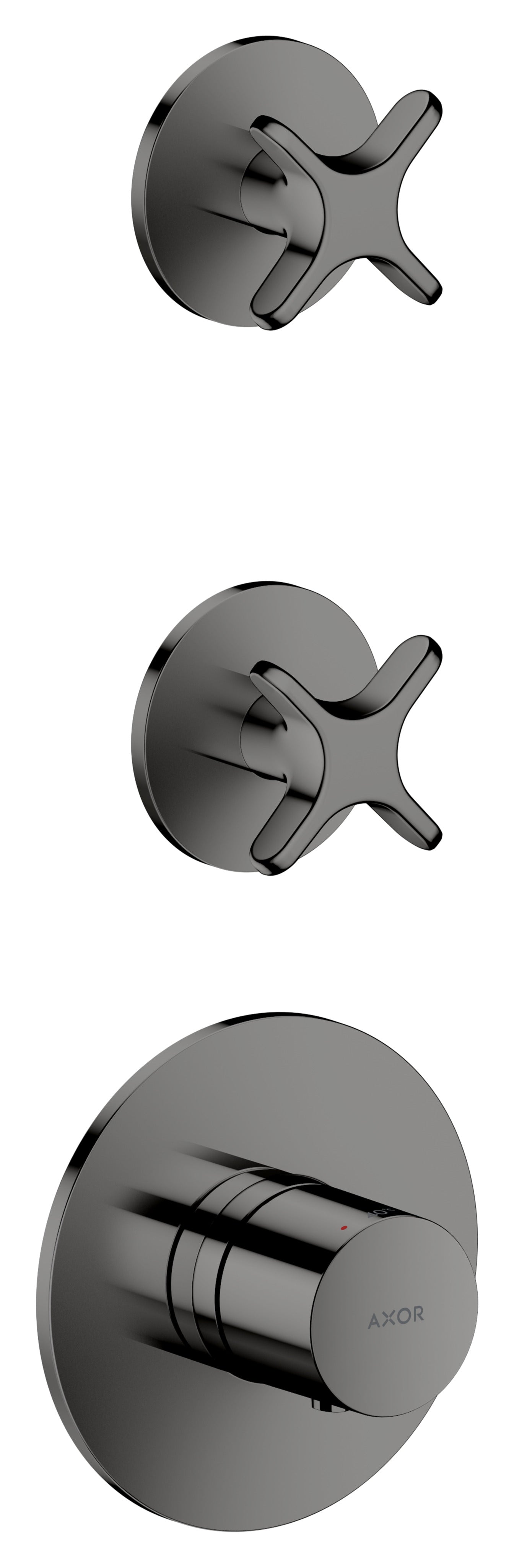 AXOR One Thermostatic module for concealed installation for 2 functions with cross handle