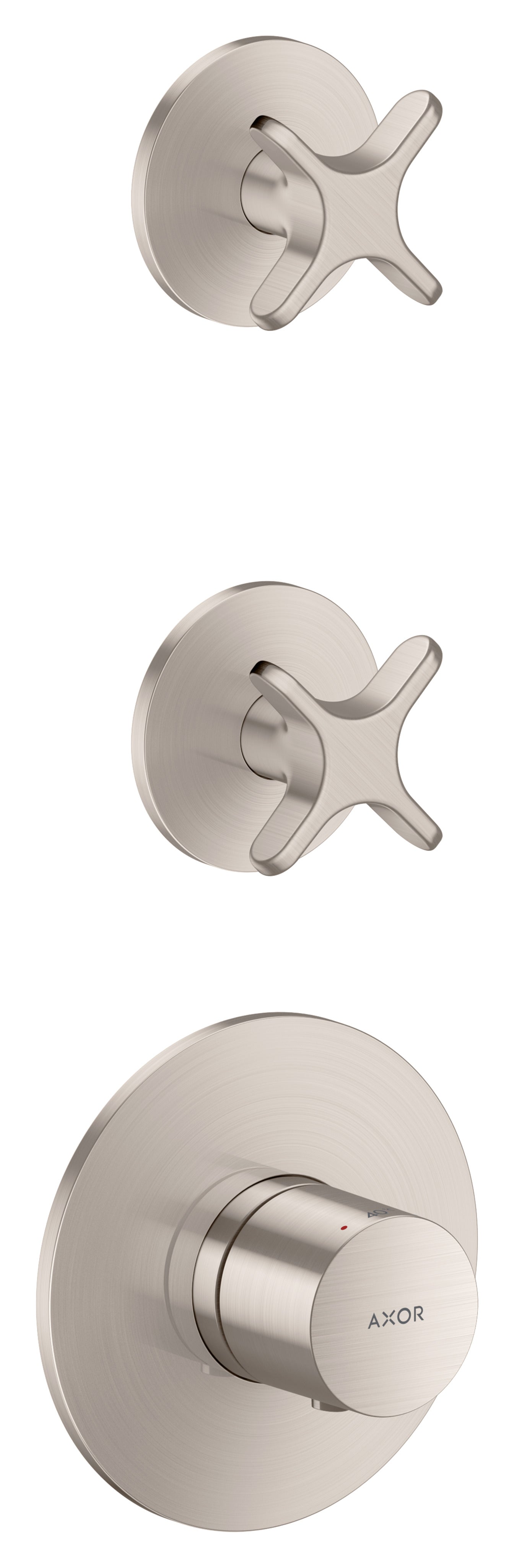 AXOR One Thermostatic module for concealed installation for 2 functions with cross handle