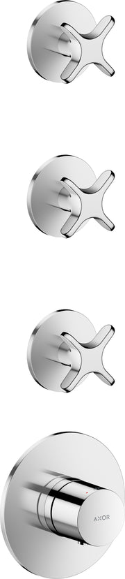 AXOR One Thermostatic module for concealed installation for 3 functions with cross handle